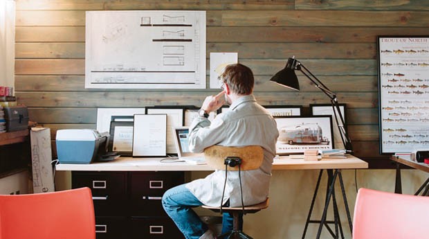 Tenha sempre um espaço separado para seu escritório em casa